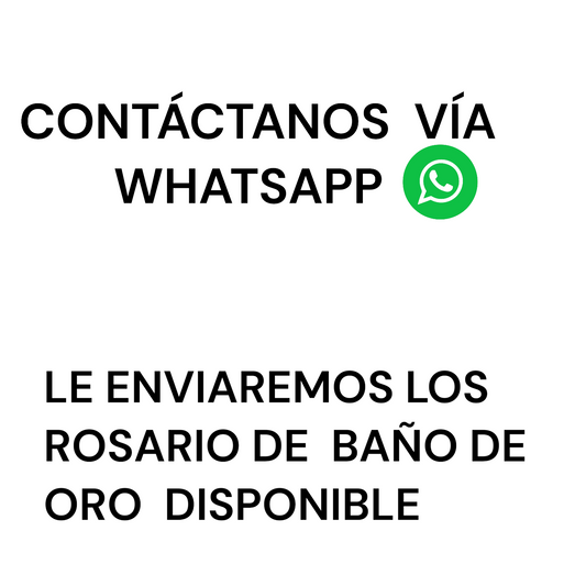 ROSARIO DE BAÑO DE ORO - 1  UNIDAD