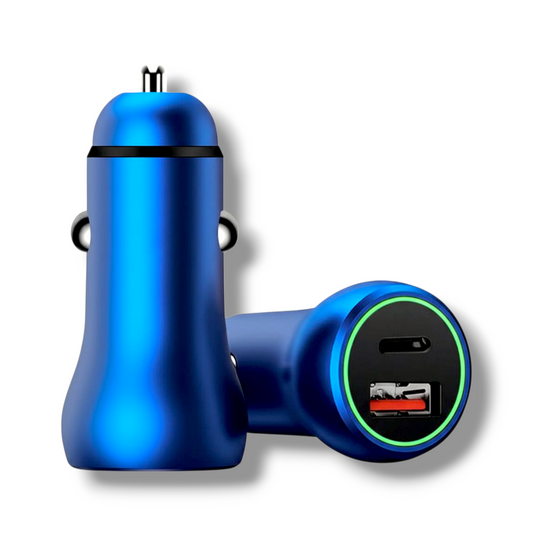 CARGADOR PARA CARRO USB-A + USB-C - RX-605