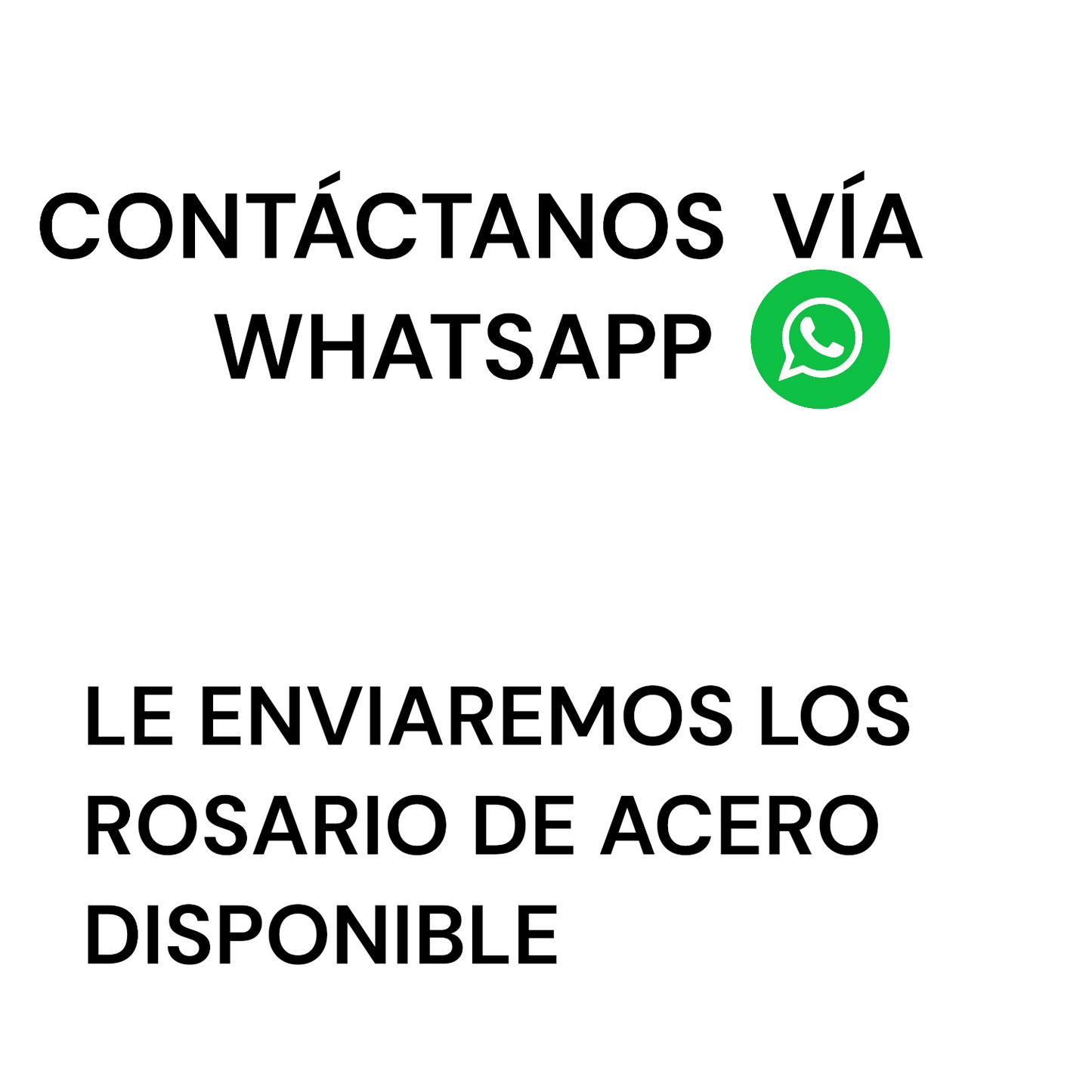 ROSARIO DE ACERO- 1 UNIDAD