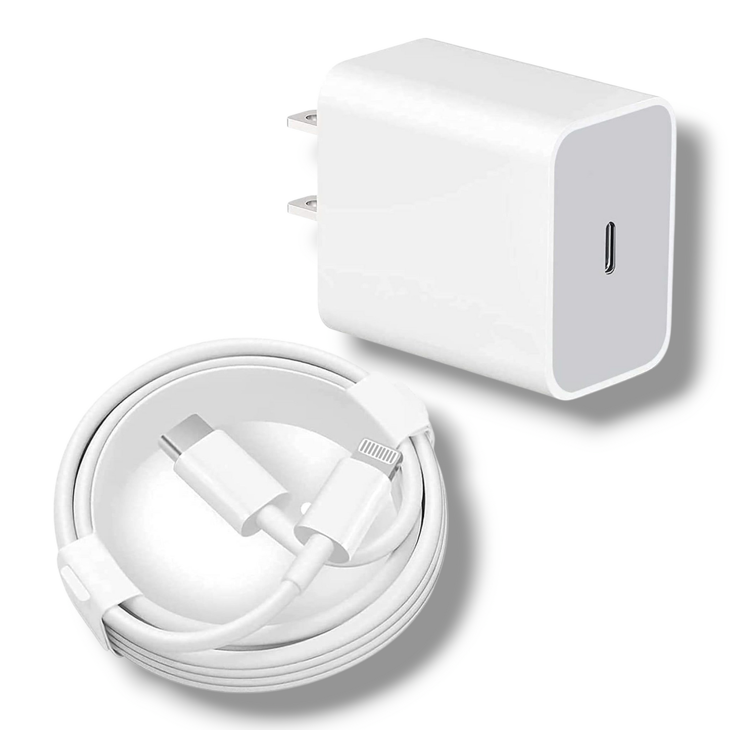 CARGADOR 20W USB-C A LIGHTNING CON CABLE - IPHONE XR HASTA 14 PRO MAX