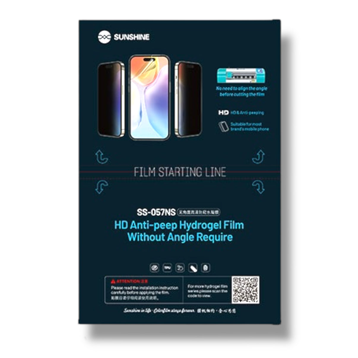 HIDROGEL HD PRIVACIDAD LAMINA 1 UNIDAD - SUNSHINE SS-057NS