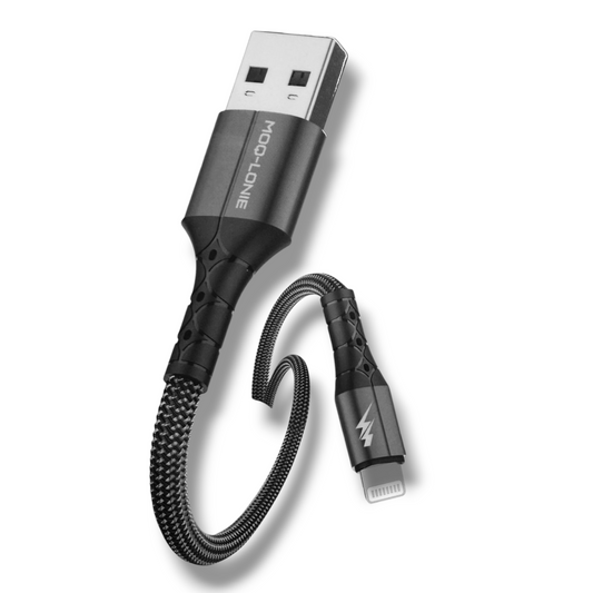CABLE USB-A a LIGHTNING 1M TRENZADO - MOQ LONIE