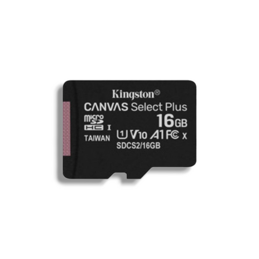 KINGSTON CANVAS SELECT PLUS 16 GB MICROSD CLASE 10